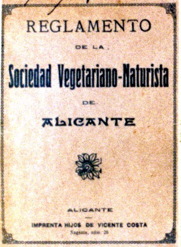 Reglamento Sociedad Vegetariano-Naturista de Alicante