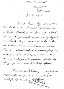 Carta de Ferrer a Trinidad_8 julio de 1909_carasycaretas 13-11-1909