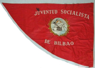 Banderin Juventud Socialista de Bilbao_preguerra