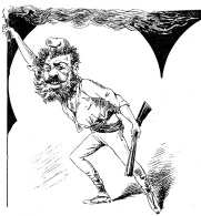 Caricatura revolucionarios_PUntales del Progreso_La Chispa 1890 Julio 31