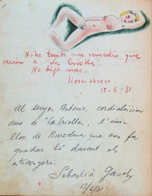 La Criolla_libro Dedicatorias_1931