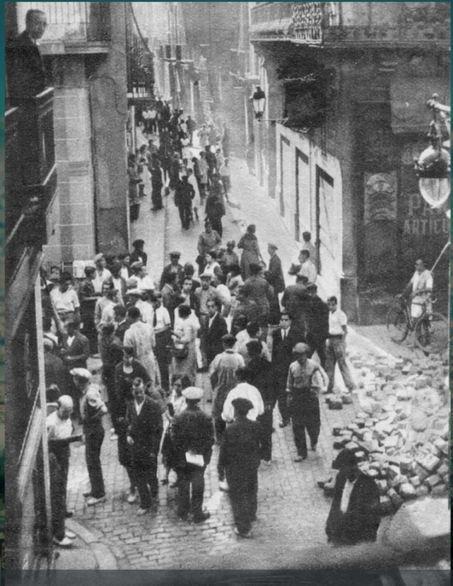 Barricada districte cinquè BCN_década 1930